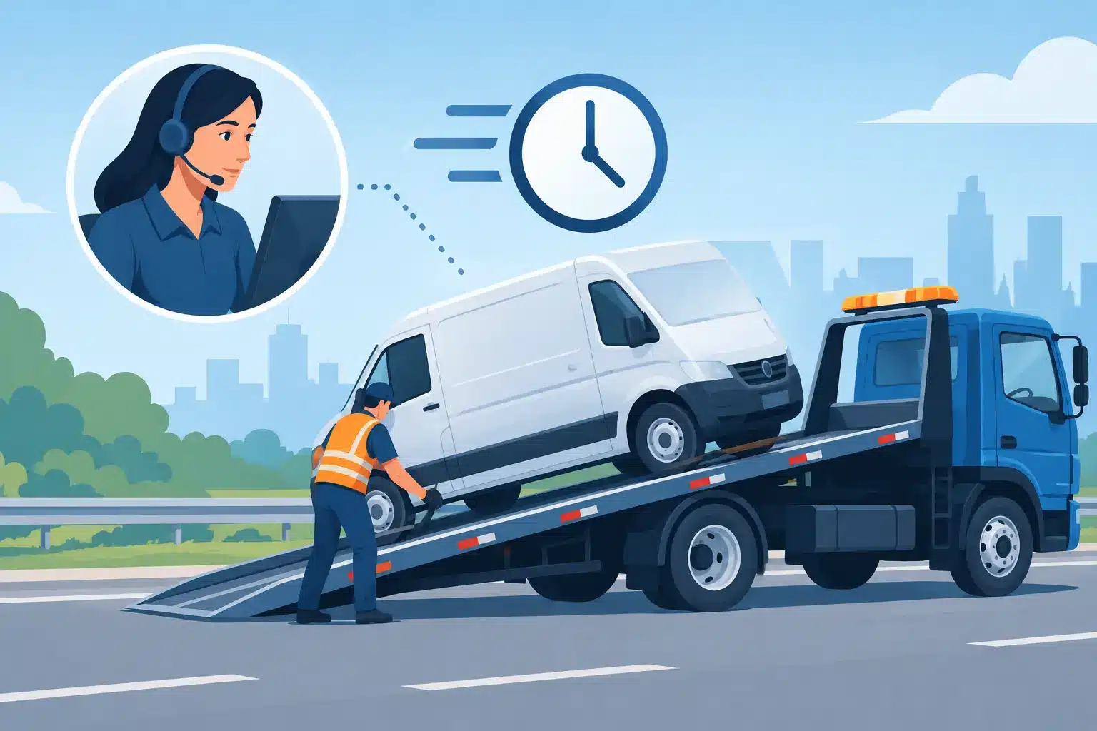 How Van Recovery Dispatch Works When Time Matters